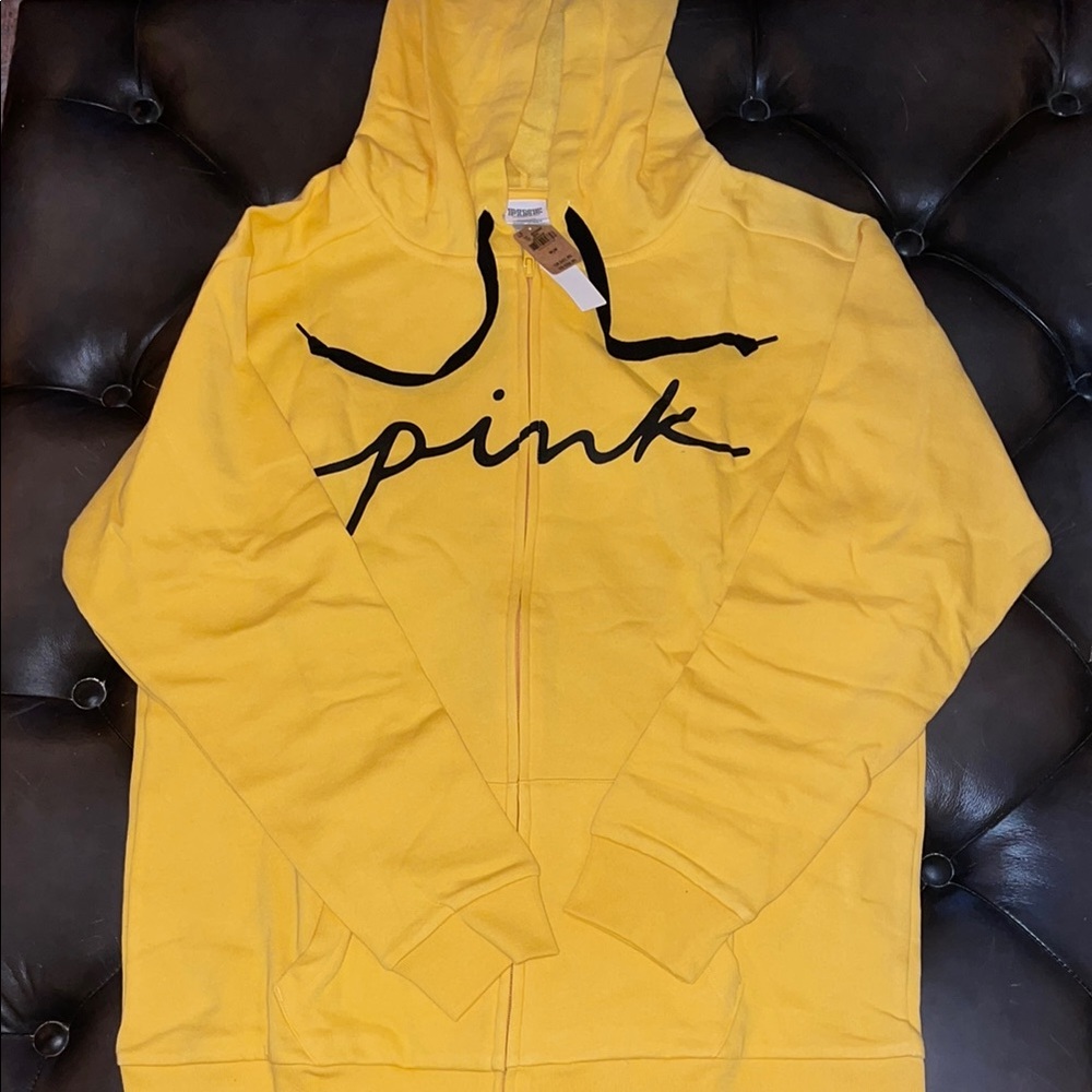 Victoria's Secret Pink Yellow Hoodie